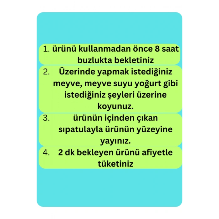 Ev Tipi Spatulalı Meyveli Sütlü Dondurma Yapma Tavası Aparatı Dondurma tava