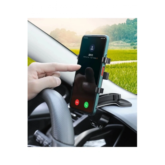 Fonksiyonel Araba Gösterge Üstüne Takılan 360 Oynar Başlı Telefon Tutucu