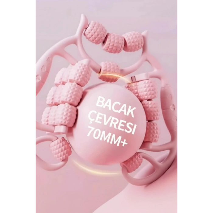 24 Tekerlekli Bacak Incelten Sıkılaştıran Masaj Aleti(PEMBE)