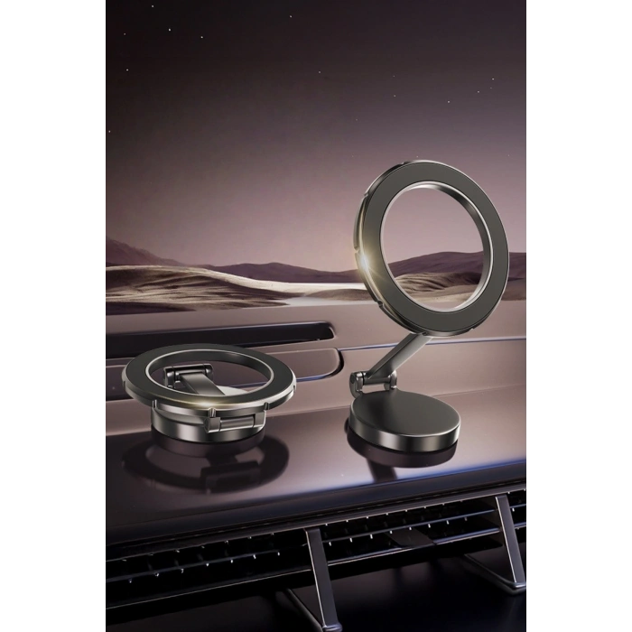 Araç İçi Katlanabilir Magsafe ile Uyumlu 360° Dönebilen Manyetik Telefon Tutucu H800