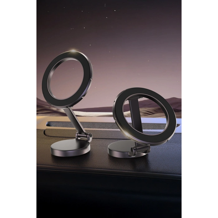 Araç İçi Katlanabilir Magsafe ile Uyumlu 360° Dönebilen Manyetik Telefon Tutucu H800