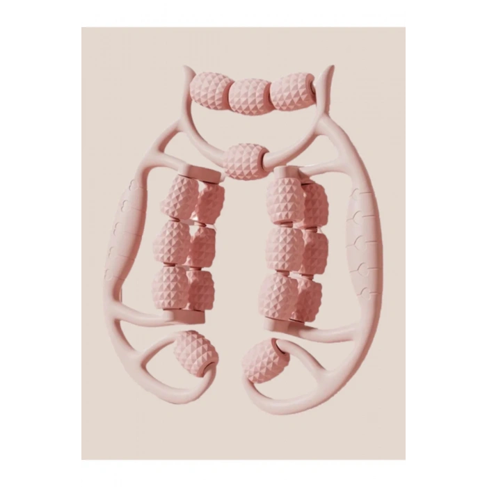 Pembe 18 Tekerlekli Masaj Aleti, Ayarlanabilir Genişlik ve Ergonomik Tasarım