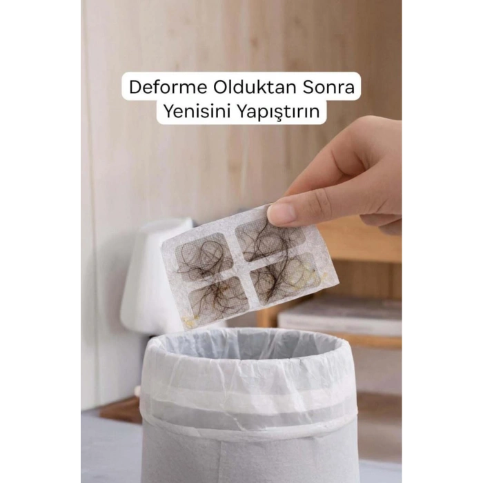 1 Adet Kendinden Yapışkanlı Gider Kapatıcı Pislik Tutucu Banyo Gider Kapağı Çok Amaçlı Çelik Bant