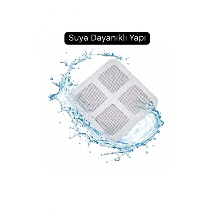 1 Adet Kendinden Yapışkanlı Gider Kapatıcı Pislik Tutucu Banyo Gider Kapağı Çok Amaçlı Çelik Bant