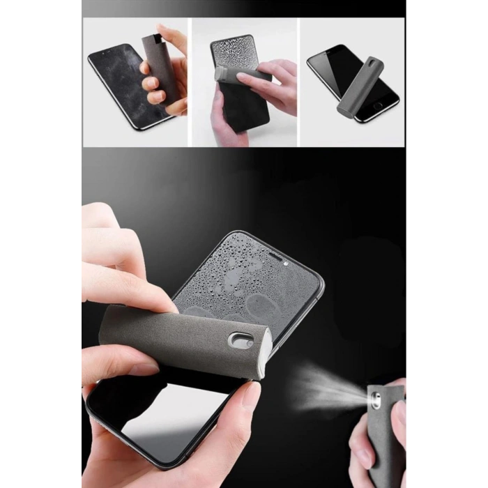 Telefon Ekran Temizleyici Sprey Şişe Ve Bez Tablet Bilgisayar Televizyon Toz Alma Set