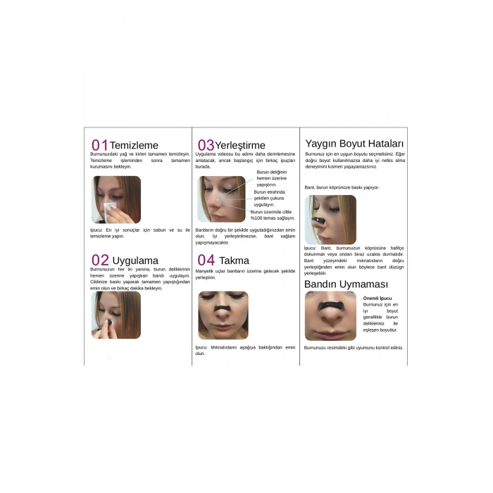 Horlama Önleyici Manyetik, Mıknatıslı Burun Bandı - Premier Nasal Dilator