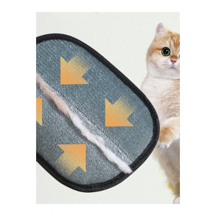 Vetrisil Çift Taraflı Statik Kedi Köpek Tüy Temizleme Eldiveni Giysiler Mobilyalar Halılar İçin