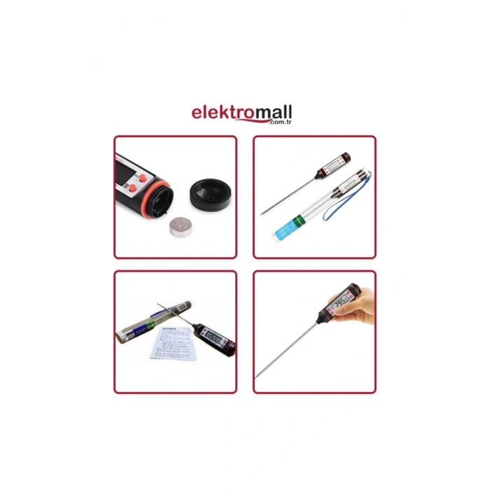 Dijital Mutfak - Siyah Gıda Termometresi Sıcaklık Ölçer Tp101