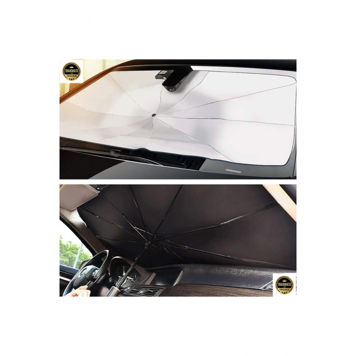 Peugeot 2008 Universal Araç İçi Ön Cam Katlanabilir Şemsiye Güneşlik Ve Bardaklık