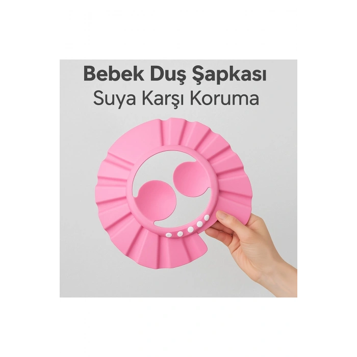Ayarlanabilir Bebek Banyo Şapkası 1 adet pembe duş şapka bebek şampuan