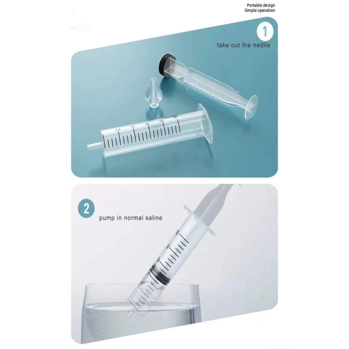 Yıkanabilir Yumuşak Silikon Uçlu Bebek Burun Temizleme Burun Açıcı Yıkama Şırıngası Aparat (10 Ml)