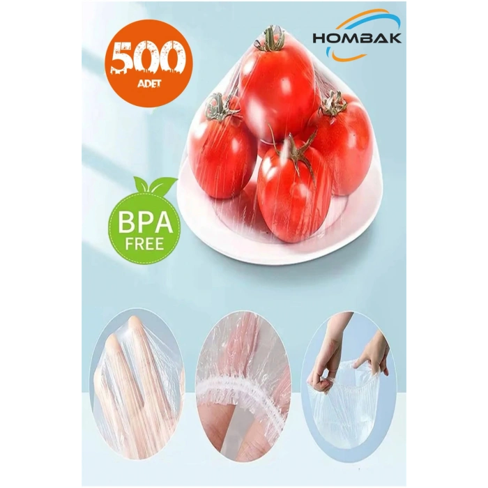 500lü Pratik Tazeliği Koruyan Tencere Tabak Bonesi Çok Amaçlı Kapak Gıda Muhafaza Bonesi Lastikli