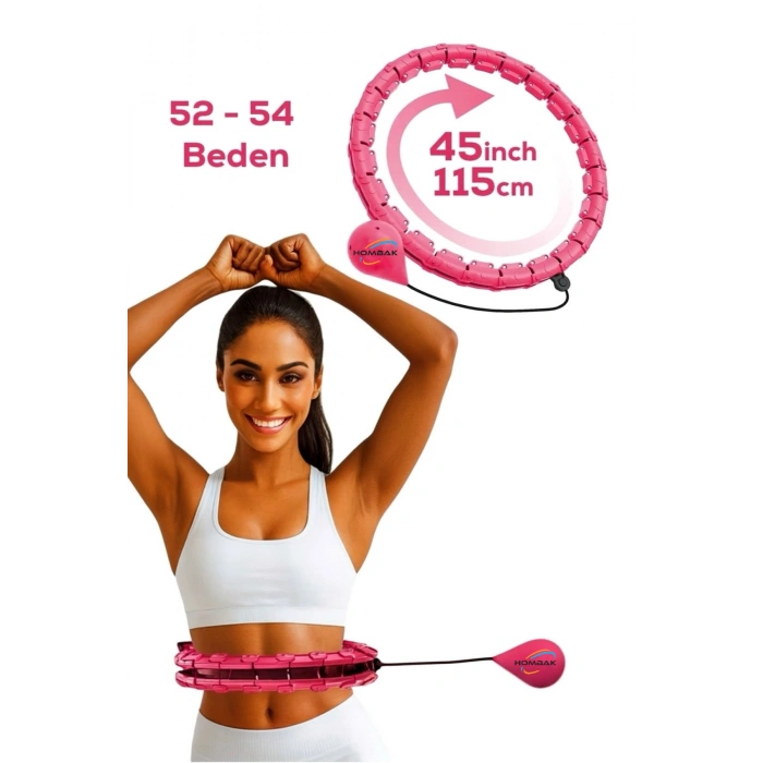HulaHoop Bel Bölgesi Ayarlanabilir Akıllı Bel İnceltme Egzersiz Çemberi