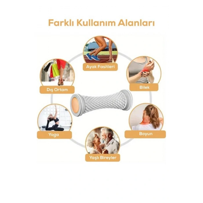 Yeni Nesil Ayak Masaj Topu Topuk Dikeni Masaj Duyu Eğzersiz Silindiri
