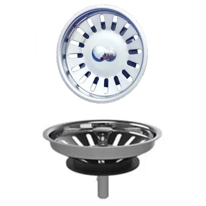 Çöpmak Paslanmaz Çelik Sifon Süzgeci 8 Cm Lavabo Evye Süzgeci Lavabo Gider Süzgeci
