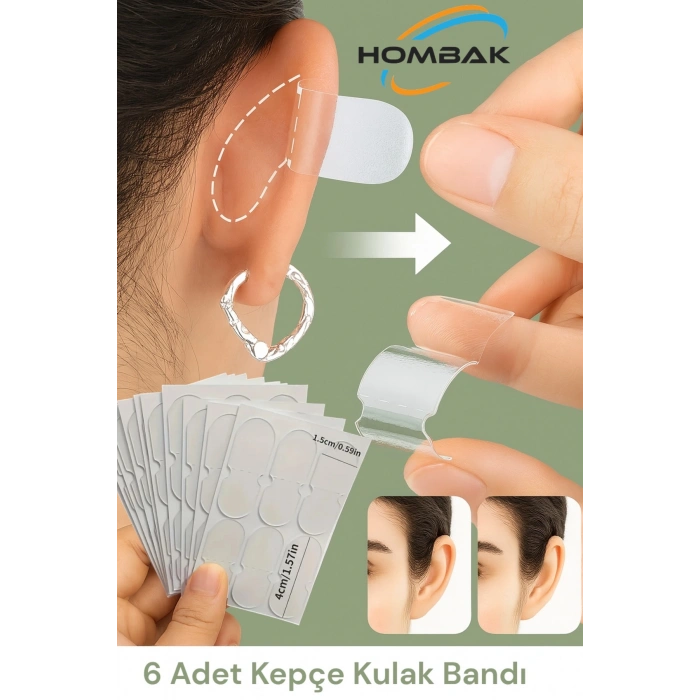 Görünmez Kepçe Kulak Kapatıcı Bant – 6’lı Kepçe Kulak Düzeltme Bandı