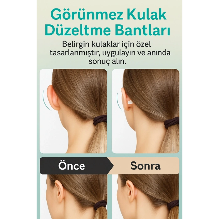Görünmez Kepçe Kulak Kapatıcı Bant – 6’lı Kepçe Kulak Düzeltme Bandı