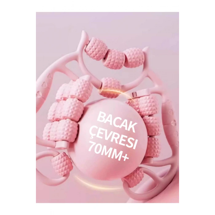 24 Tekerlekli Bacak Incelten Sıkılaştıran Masaj Aleti(PEMBE)