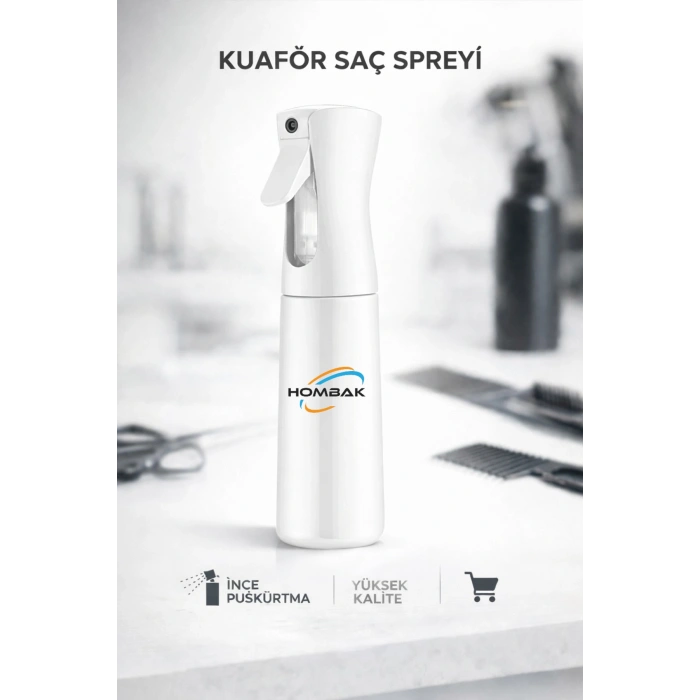 Beyaz Sprayer Otomatik Su Püskürtme Sprey Kuaför Profeyonel Suluk