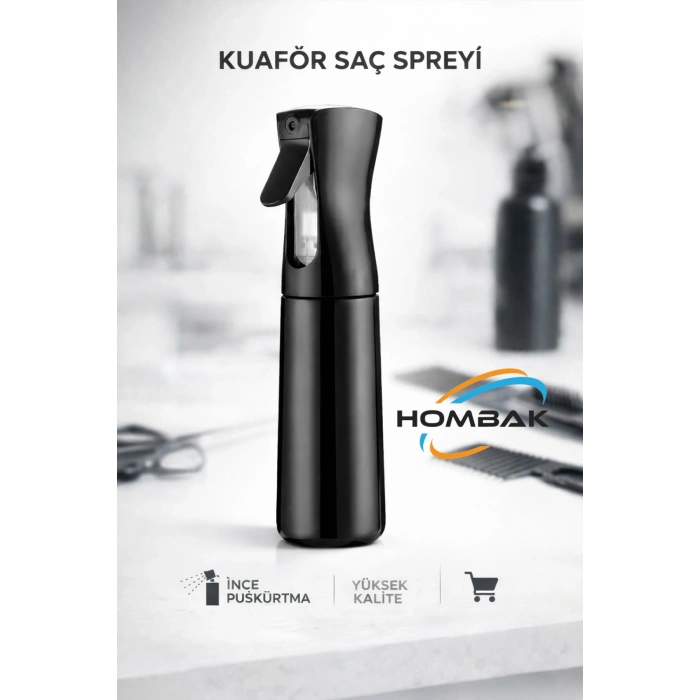 Siyah Sprayer Otomatik Su Püskürtme Sprey Kuaför Profeyonel Suluk