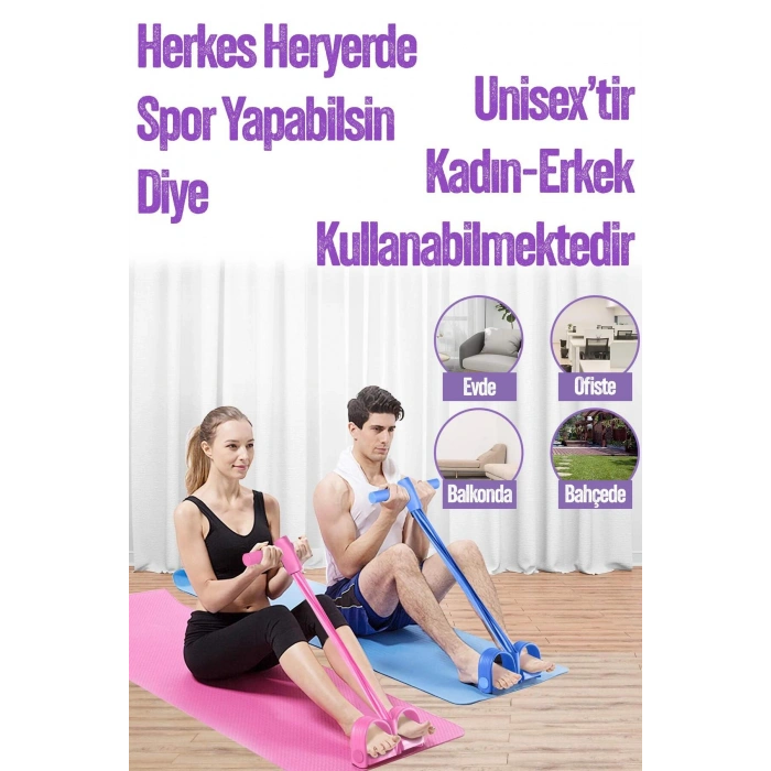Body Trimmer Mekik Kürek Çekme Bel İnceltme Aleti Evde Spor Lastikli Egzersiz Lastiği