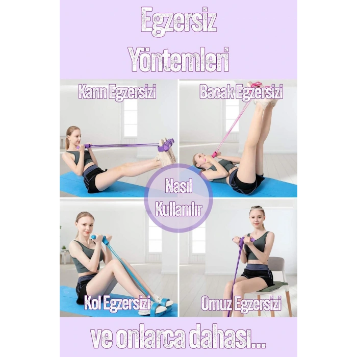 Body Trimmer Mekik Kürek Çekme Bel İnceltme Aleti Evde Spor Lastikli Egzersiz Lastiği