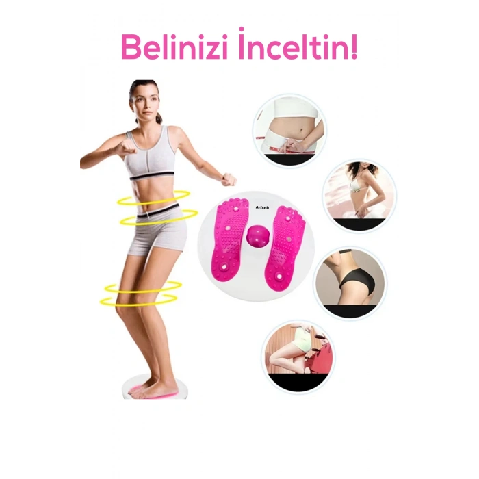 Twister Spor Aleti Bel ve Karın Sıkılaştırıcı, Masaj Etkili Egzersiz Disk
