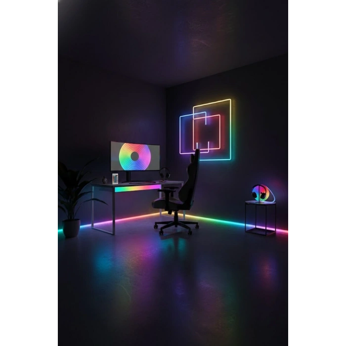 ® 3 Metre Neon LED Işık – Esnek Dekoratif Ortam ve Oda Aydınlatması