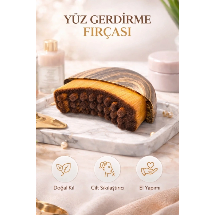 Premium Yüz Gerdirme Fırçası – Lenfatik Masaj ve Cilt Sıkılaştırıcı Etki