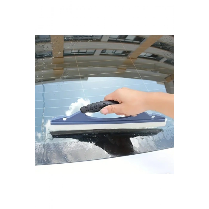 30 cm Silikon Oto Cam ve Kaporta Su Çekçeği – İz Bırakmaz Araba Cam Çekçeği, Ergonomik Sap