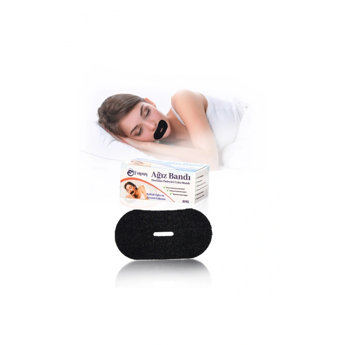 Horlama Önleyici Ağız Bandı 30 Adet, Premium Ağız Kapama Bandı (MOUTH TAPE), Ağız Uyku Bandı