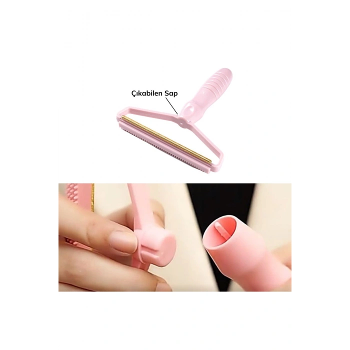 BUFFER® Çift Taraflı Elbise Kazak Plastik Kumaş Tüy Alma ve Tiftik Temizleyici Toplayıcı Taşınabilir