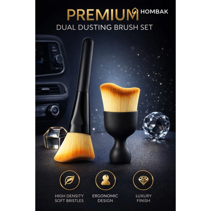 Premium Araç İçi Detay Temizlik Fırça Seti Yumuşak Tüylü Oto Klima Havalandırma Temizleme Fırçası