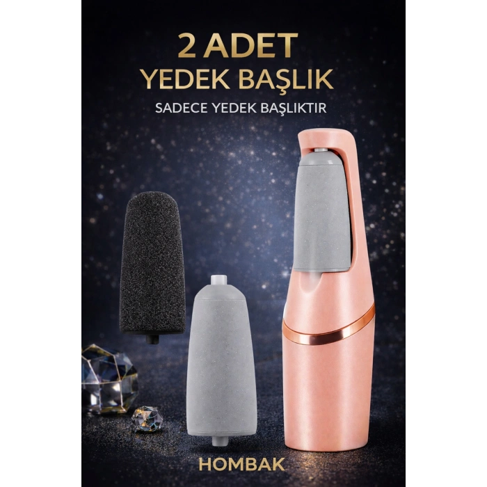 (Sadece Yedek Başlık) Elektrikli Ayak Topuk Törpüsü Yedek Başlık 2 Adet – Şarjlı Ayak Törpüsü Uyumlu