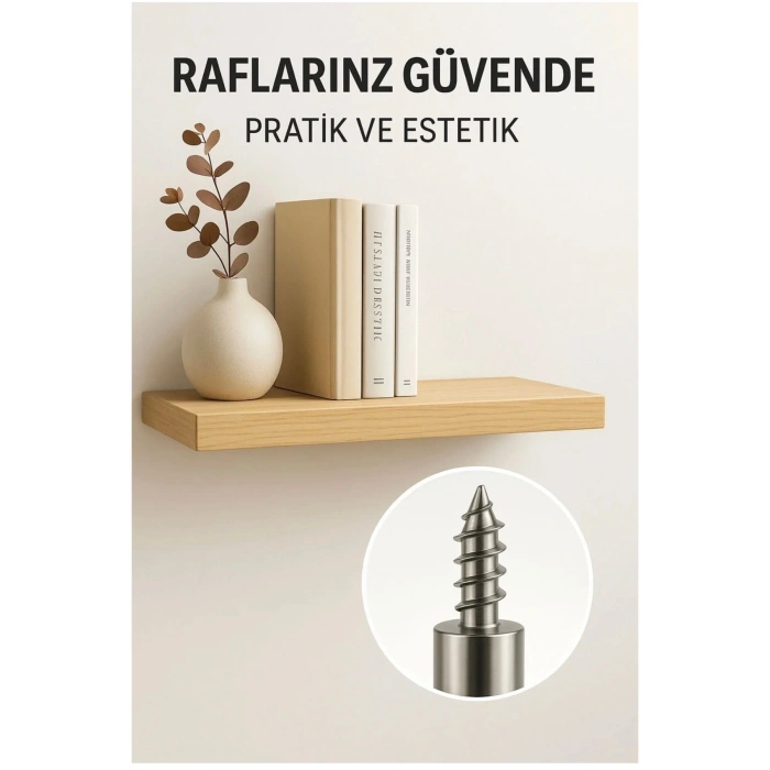 60’lı Raf Vidası Seti – Metal Dolap & Mobilya Sabitleme Vidası – Dayanıklı Çapraz Başlı Raf Pim Vida