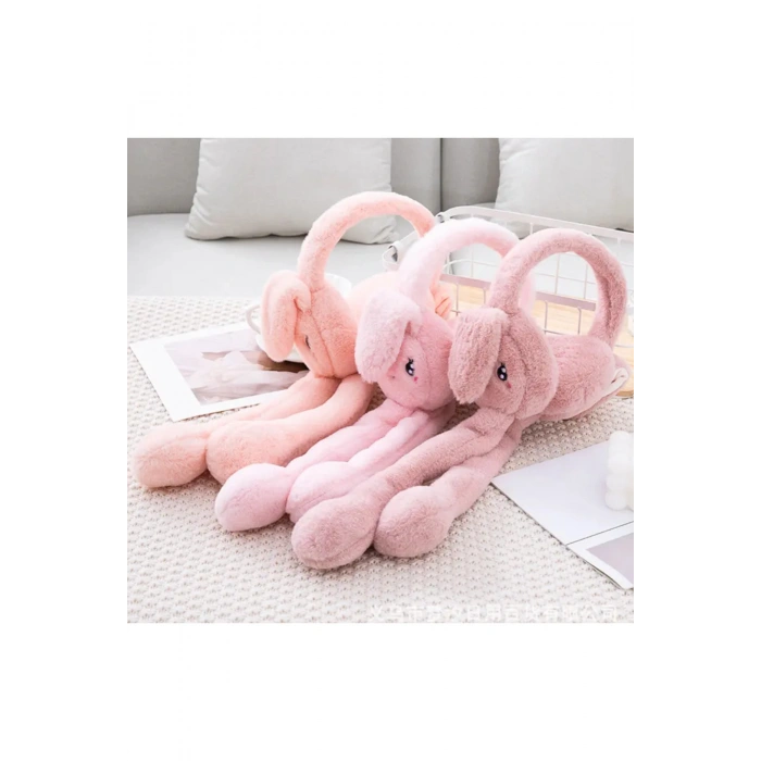 Peluş Tavşan Kulaklıklı Hareketli Yumuşak Kulaklık