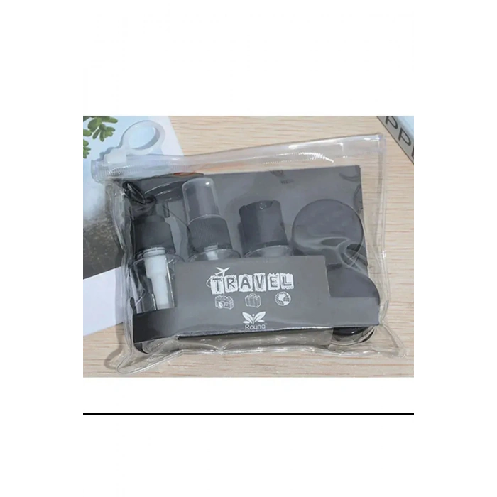 8 Parça Seyahat Tipi Çok Amaçlı Krem Kutusu ve Şişe Seti Çok Amaçlı Saklama Kutusu Krem Spatula Set