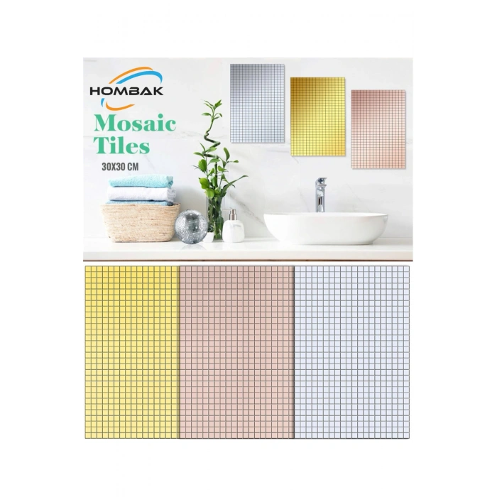 30x30 Cm Mozaik Duvar Paneli Ayna Mobilya Banyo Eğlence Merkezi Kaplama