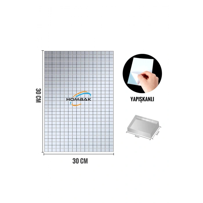 30x30 Cm Mozaik Duvar Paneli Ayna Mobilya Banyo Eğlence Merkezi Kaplama
