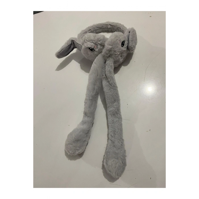 Peluş kulaklık Hareketli Tavşan Model Kulak Koruyucu Peluş
