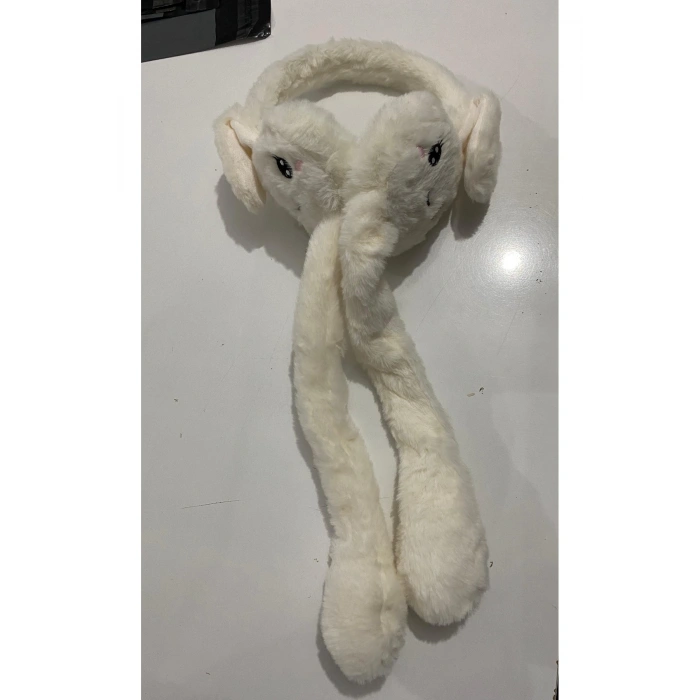 Peluş kulaklık Hareketli Tavşan Model Kulak Koruyucu Peluş