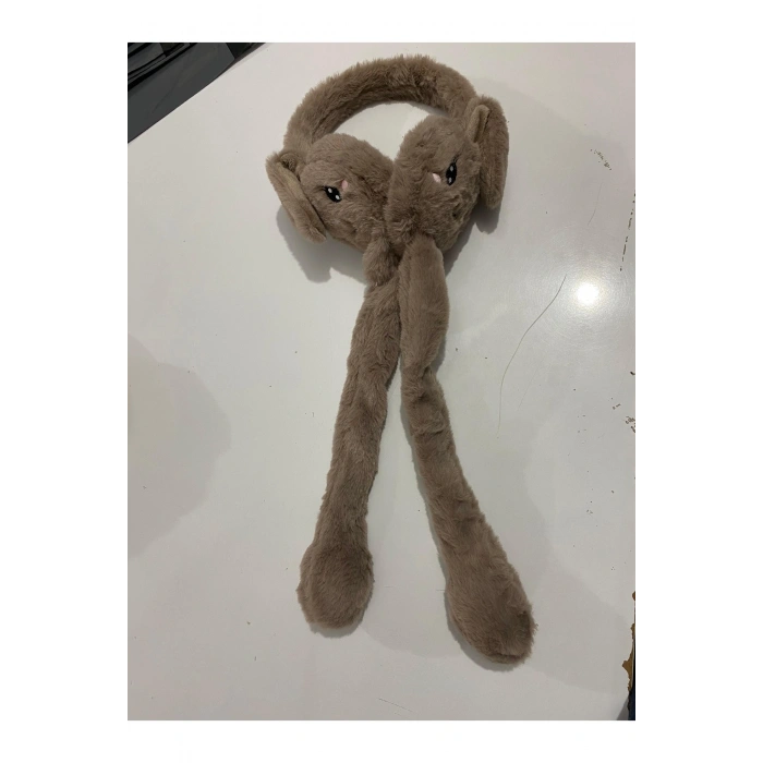 Peluş kulaklık Hareketli Tavşan Model Kulak Koruyucu Peluş