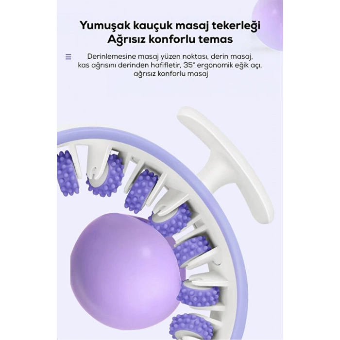 360° Sıkılaştırıcı Selülit Karşıtı Masaj Aleti- Bacak Kol Karın Masaj Cihazı- Kas Gevşetici