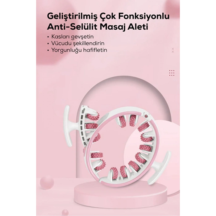 360° Sıkılaştırıcı Selülit Karşıtı Masaj Aleti- Bacak Kol Karın Masaj Cihazı- Kas Gevşetici