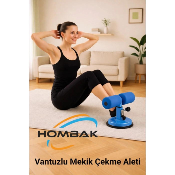 Vantuzlu Mekik Çekme Aleti – Ayak Destekli Ev Egzersiz Aparatı