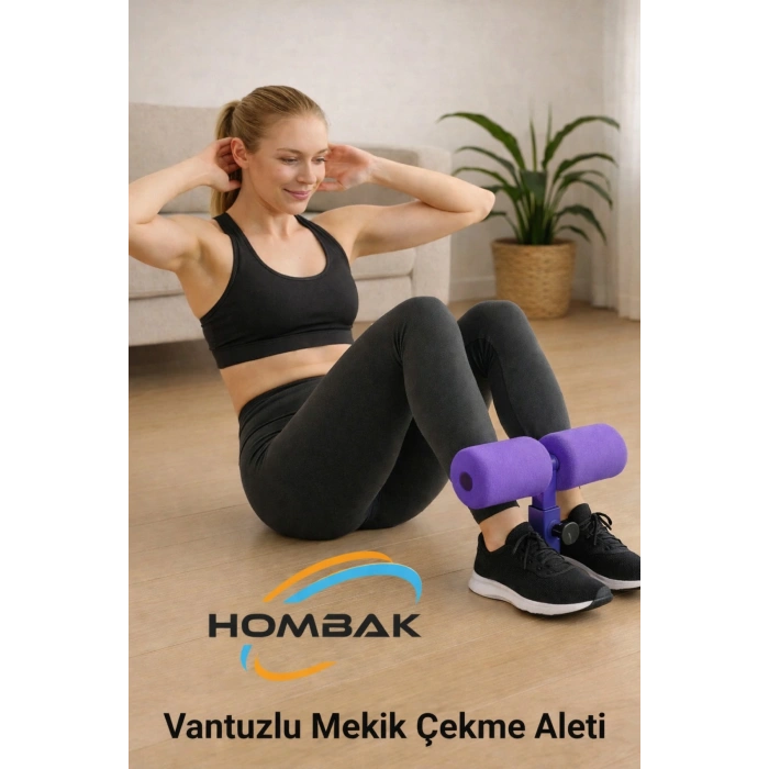 Vantuzlu Mekik Çekme Aleti – Ayak Destekli Ev Egzersiz Aparatı