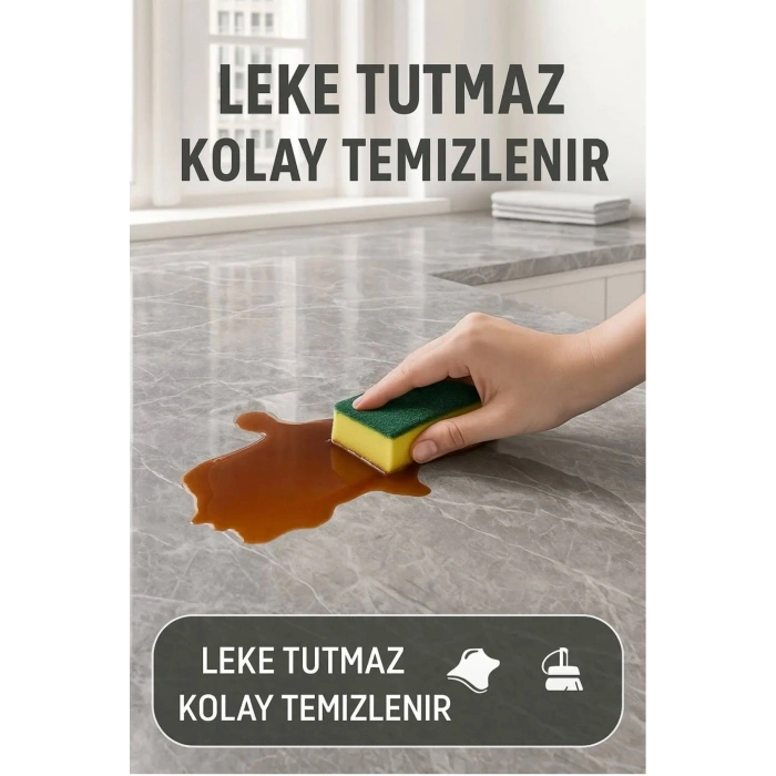 Kendinden Yapışkanlı Mermer Desenli Mutfak Banyo Tezgah Duvar Ve Masa Kaplama (60cmx5m)