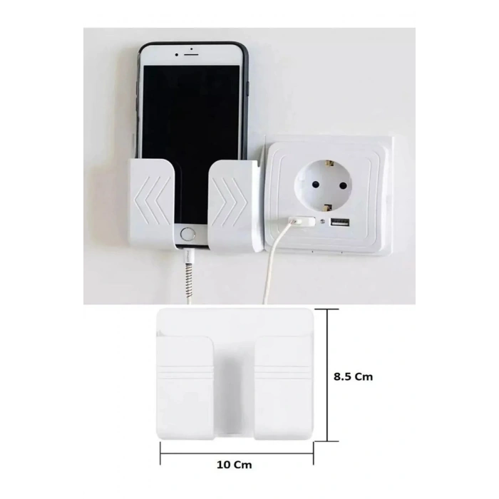 Telefon Ve Kumanda Standı Duvara Monte Telefon Tutacağı Kumanda Tutacağı