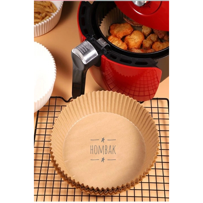 50 Adet Airfryer Pişirme Kağıdı Hava Fritözü Xiaomi Philips Yağsız Tefal Kumtel Mi Kağıt