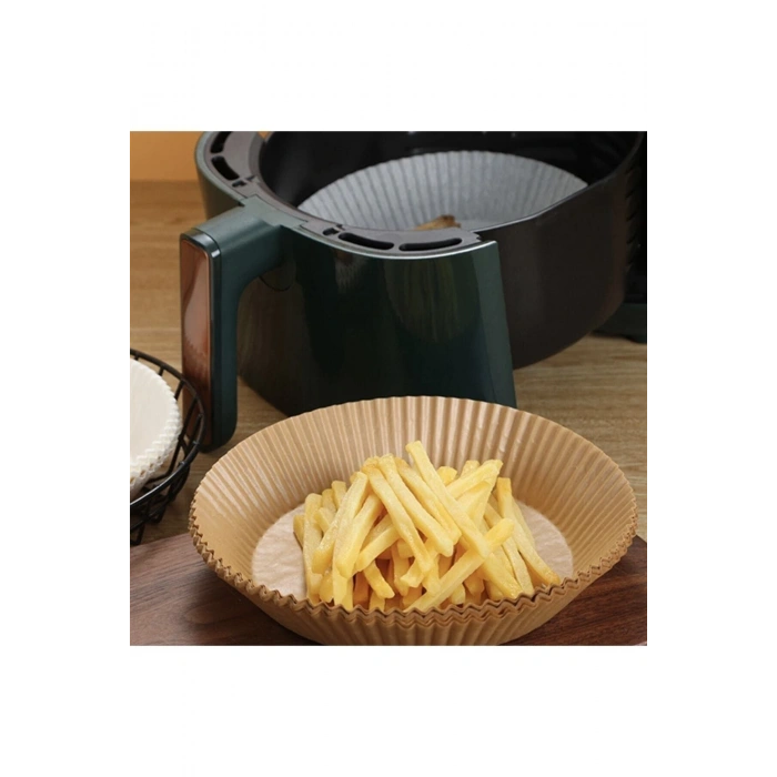 50 Adet Airfryer Pişirme Kağıdı Hava Fritözü Xiaomi Philips Yağsız Tefal Kumtel Mi Kağıt